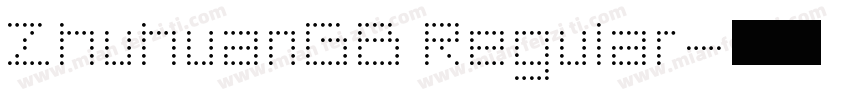 ZhuhuanGB Regular字体转换